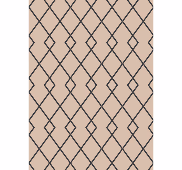 Tapet de sufragerie model diamant geometric bej - TenStickers