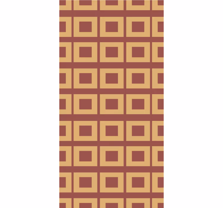 Tapet de sufragerie pătrate geometrice - TenStickers