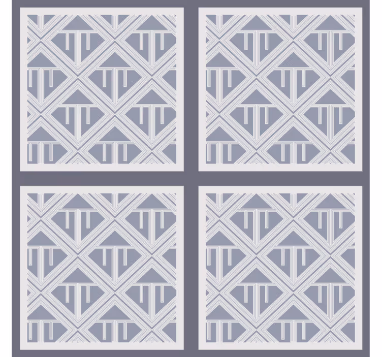 Tapet de sufragerie cu model geometric - TenStickers