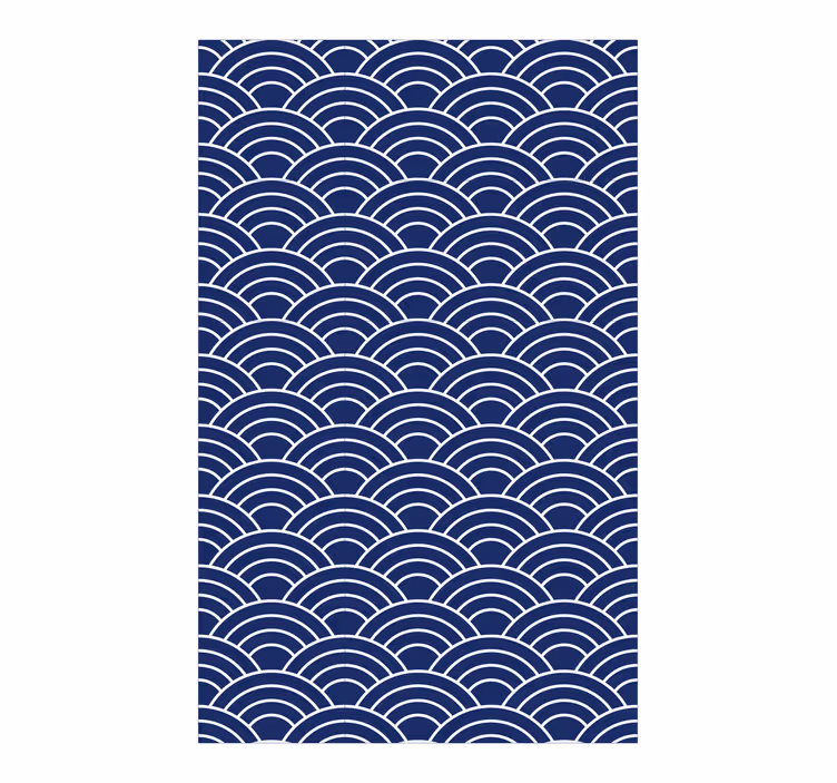 Tapet geometric cu model de linii ondulate - TenStickers