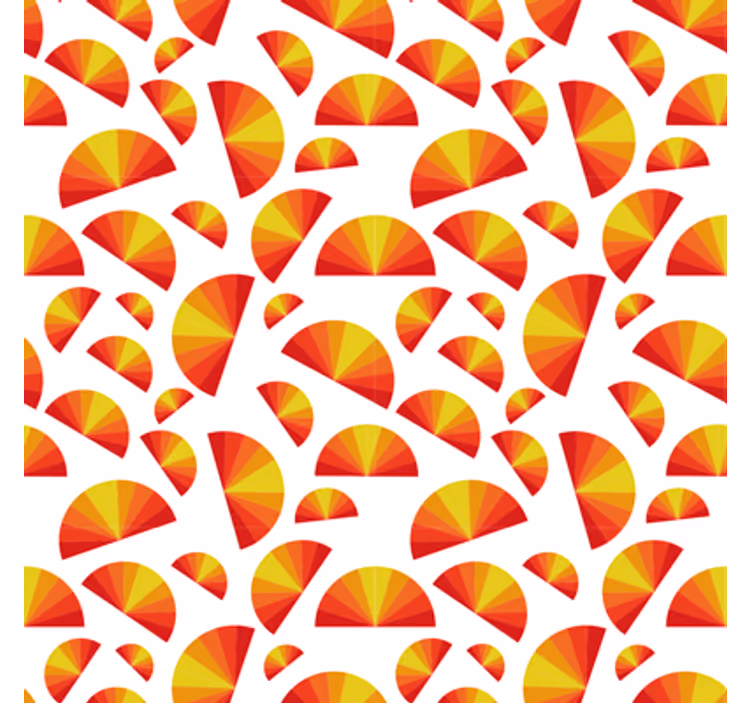 Tapet geometric cu motive circulare - TenStickers