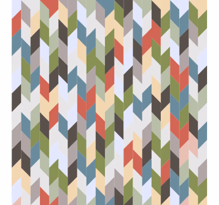 Tapet geometric spectru în zigzag - TenStickers