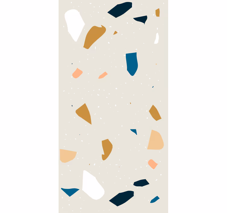 Tapet geometric stropi de terrazzo - TenStickers