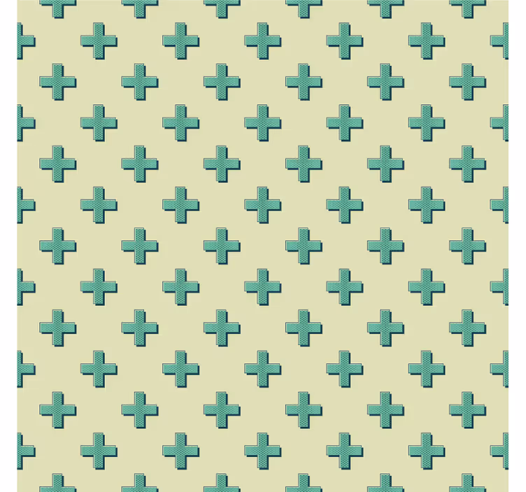 Tapet geometric mint plus forme - TenStickers