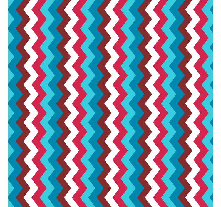 Tapet geometric model undă zigzag - TenStickers