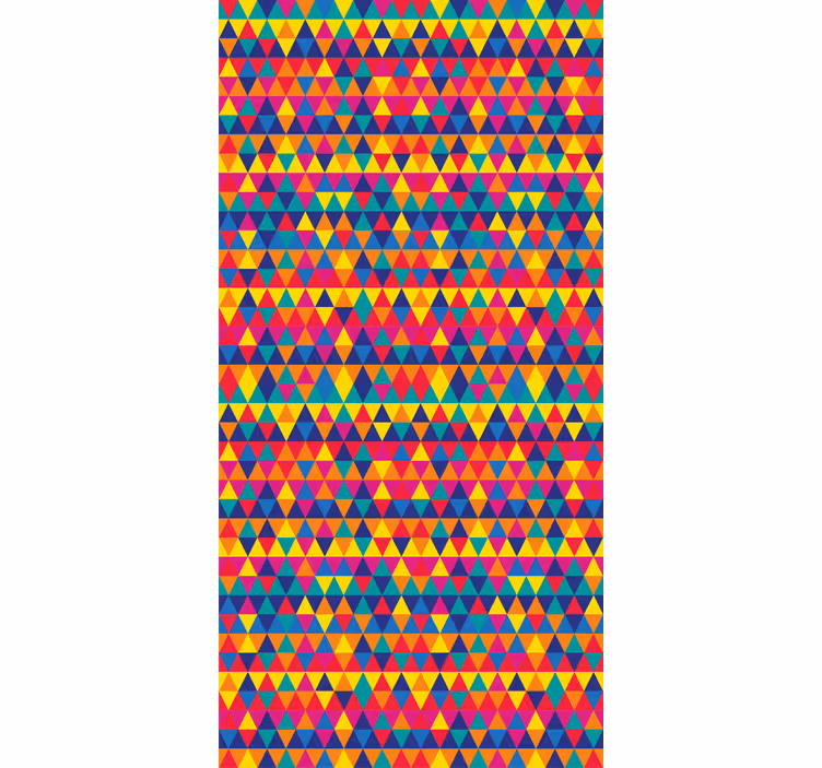 Tapet geometric model triunghiuri colorate - TenStickers