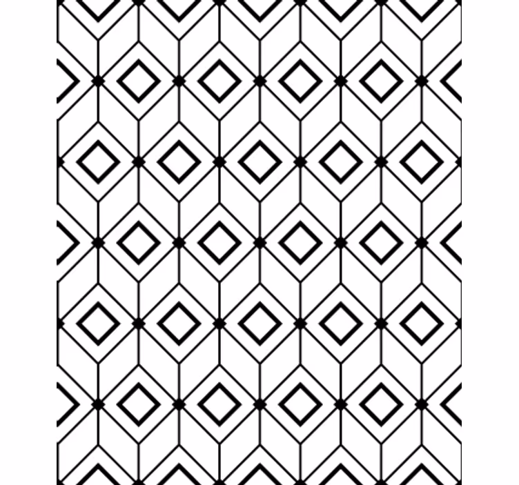 Tapet geometric cu elemente moderne de diamant - TenStickers