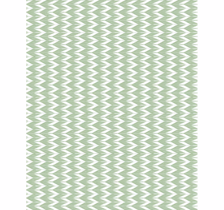 Tapet geometric model chevron verde - TenStickers