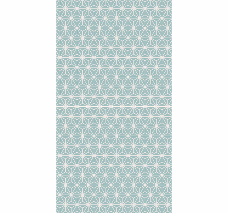 Tapet geometric explozie verde de stea - TenStickers
