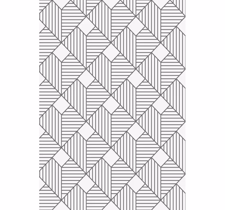 Tapet geometric stil gri cu motive - TenStickers