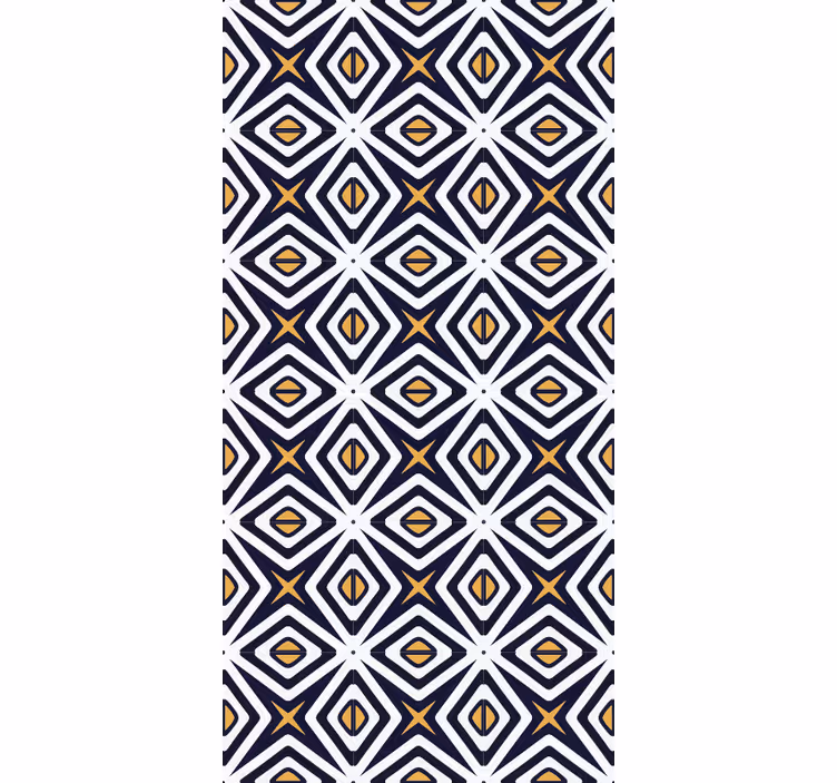 Tapet geometric cu model în formă de diamant - TenStickers