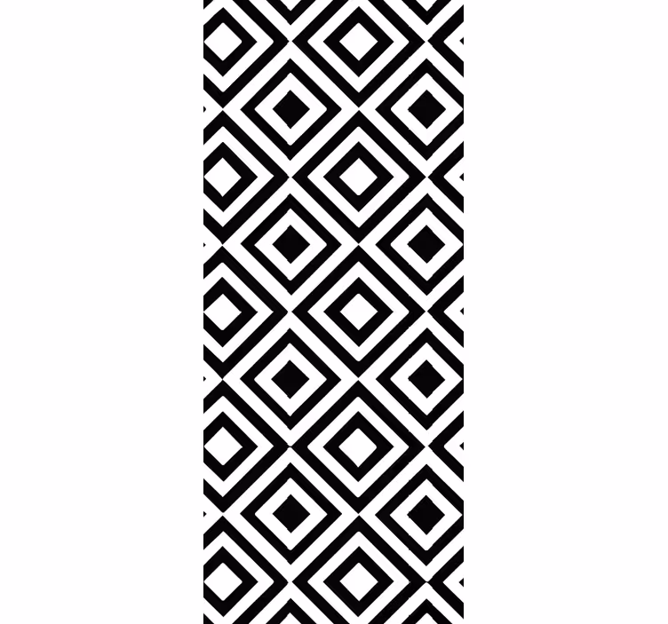 Tapet geometric alb și negru - TenStickers