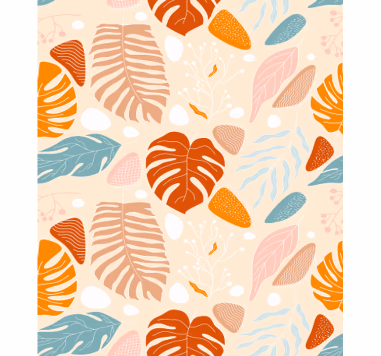 Tapet natura frunze colorate - TenStickers