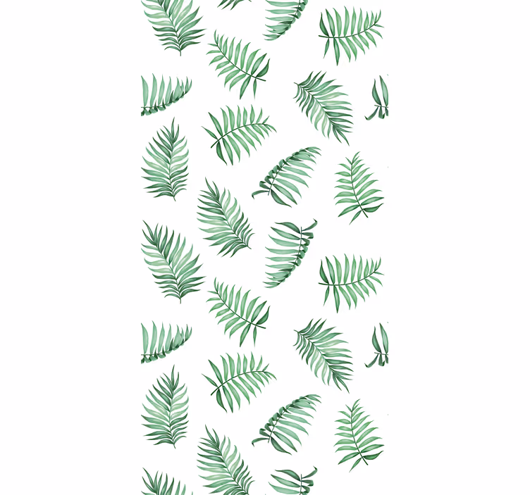 Tapet natura frunze verzi de palmier - TenStickers