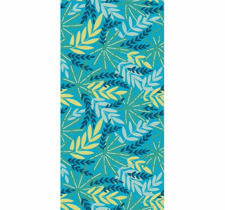 Tapet natura paletă tropicală cu frunze - TenStickers