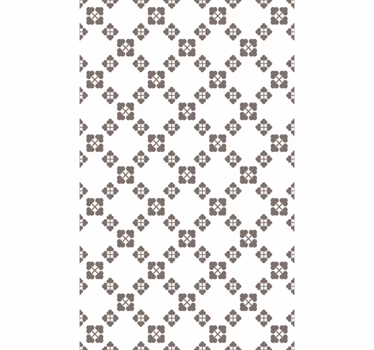 Tapet natura design patru trifoi bej - TenStickers