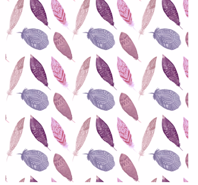 Tapet natura cu motiv vibrant de pene - TenStickers
