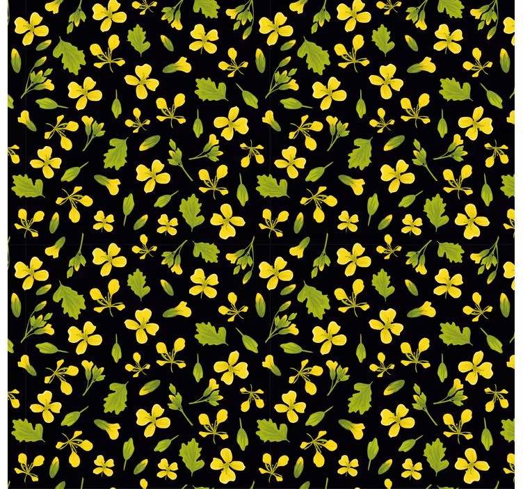 Tapet natura cu model floral vibrant - TenStickers