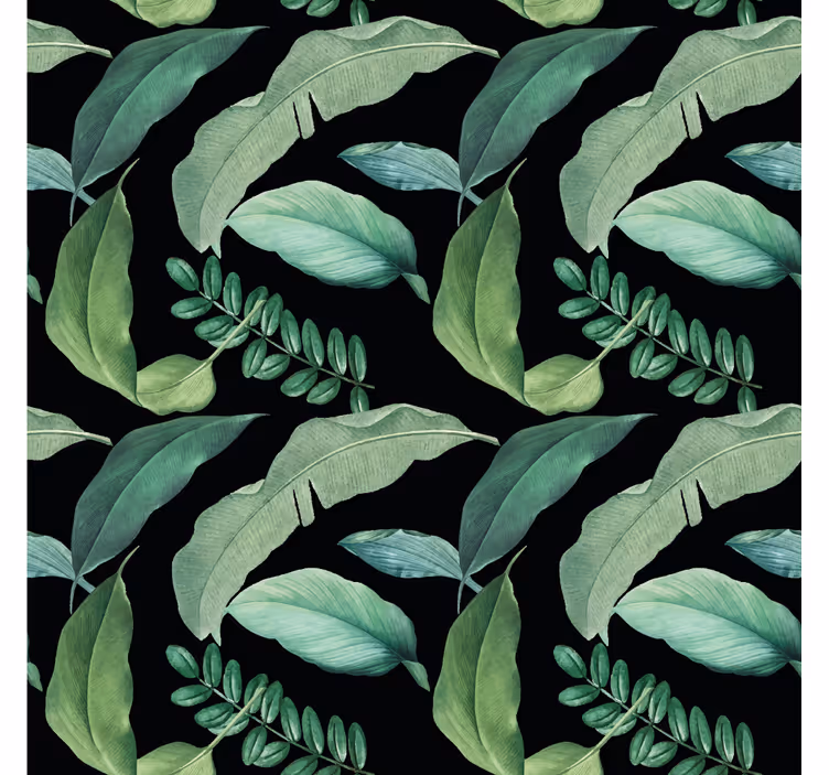 Tapet natura verde botanic cu frunze - TenStickers
