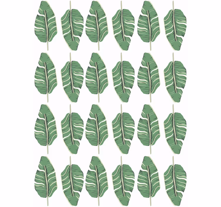Tapet natura cu motiv opulent de frunze - TenStickers