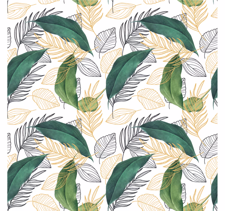 Tapet natura element de foliaj bogat - TenStickers