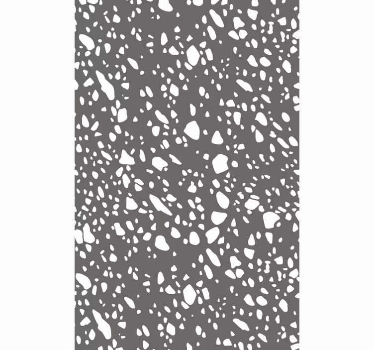 Tapet textură terrazzo clasic gri și alb - TenStickers