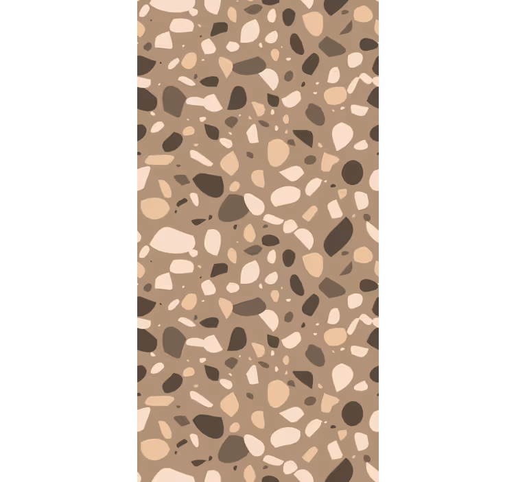 Tapet textură terrazzo clasic maro - TenStickers