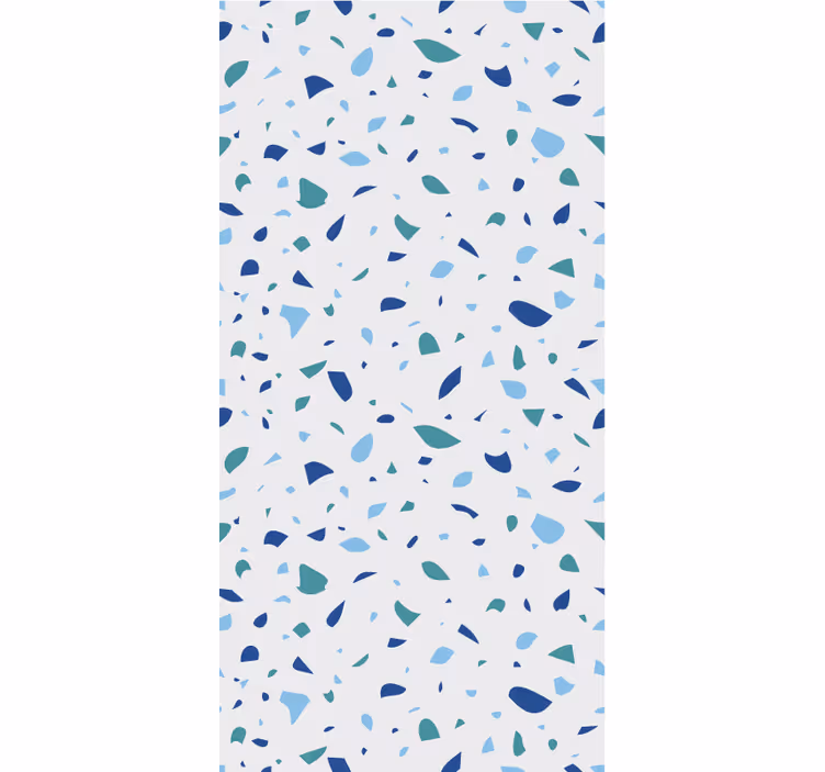 Tapet textură terrazzo în nuanțe de albastru - TenStickers