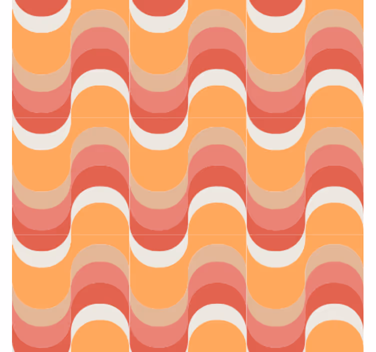 Tapet vintage cu motiv val vibrant - TenStickers