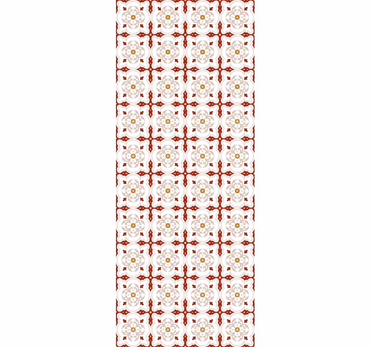 Tapet gresie plăci roșii în formă de tile - TenStickers