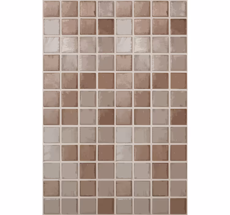 Tapet gresie model pătrate ceramice - TenStickers