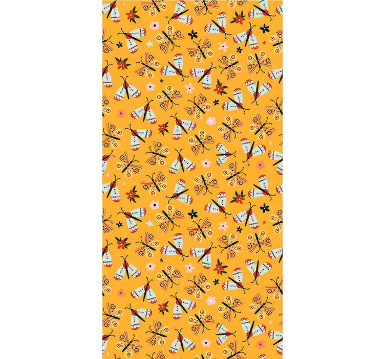 Tapet copii design tradițional galben - TenStickers