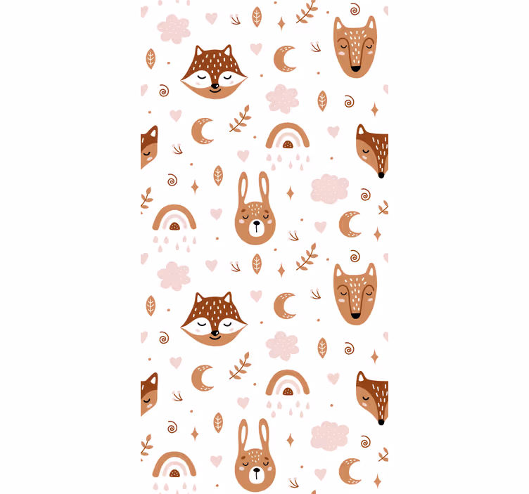 Tapet copii creaturi din pădure - TenStickers