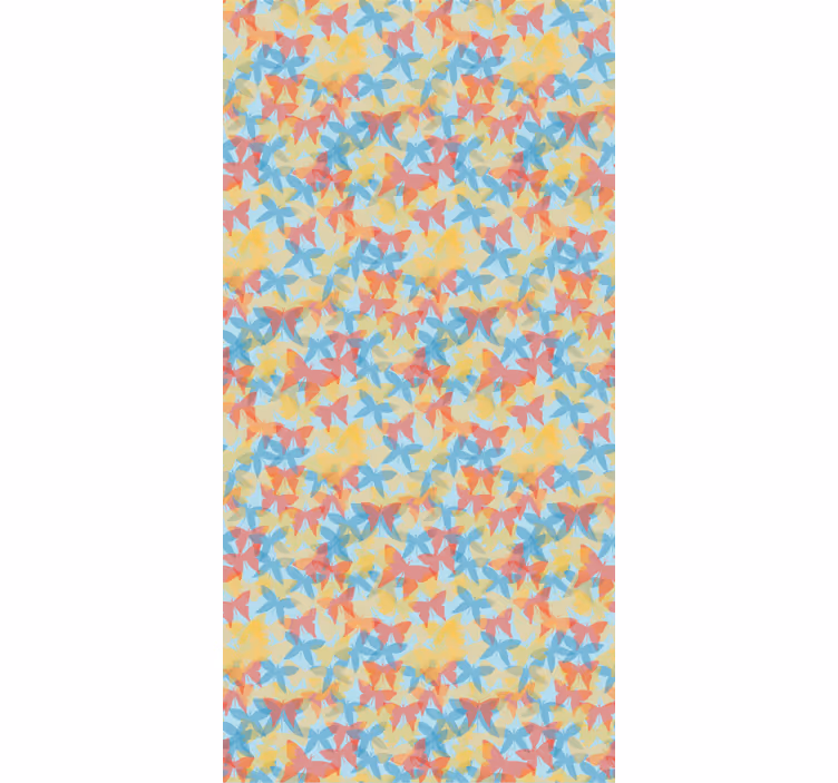 Fluture tapet zburător multicolor - TenStickers