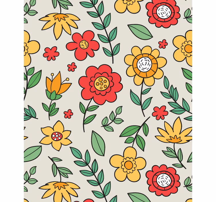 Tapet hol model colorat și vibrant - TenStickers