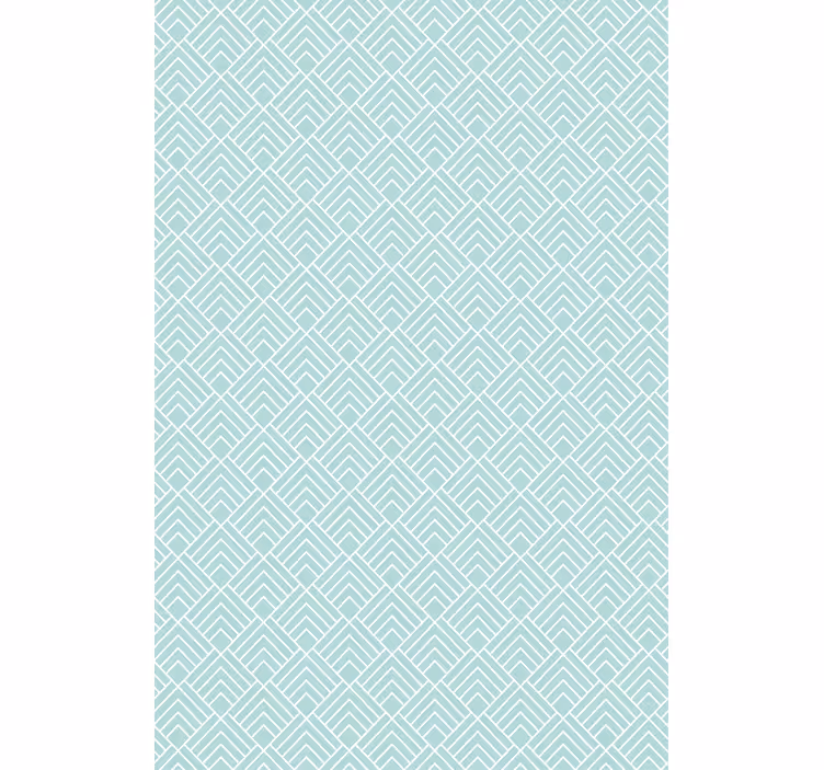Tapet nordic linii zigzag albastre deschise - TenStickers
