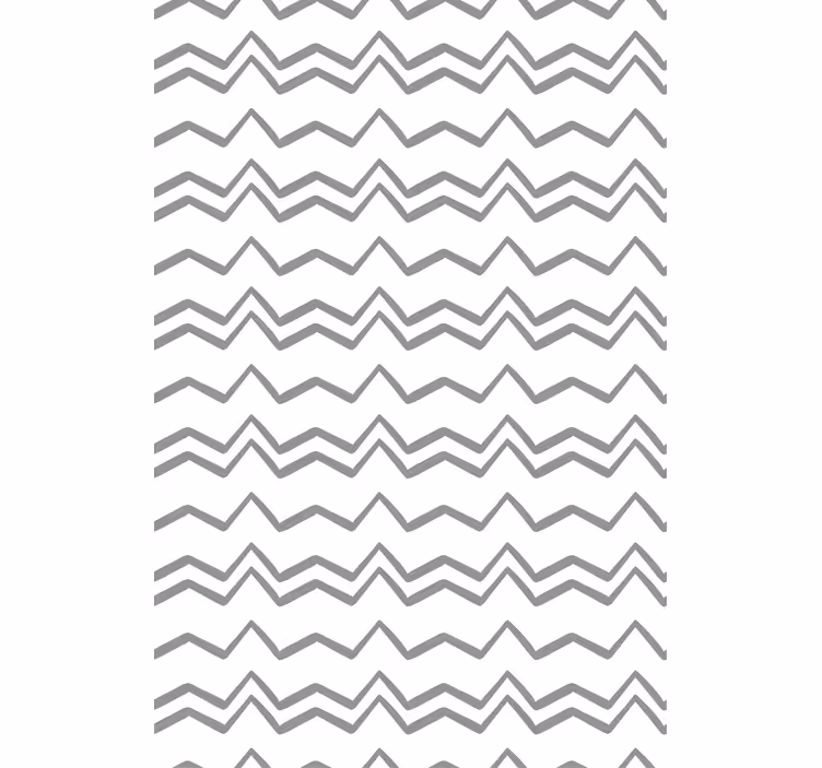 Tapet nordic model linii zig zag gri neregulate - TenStickers