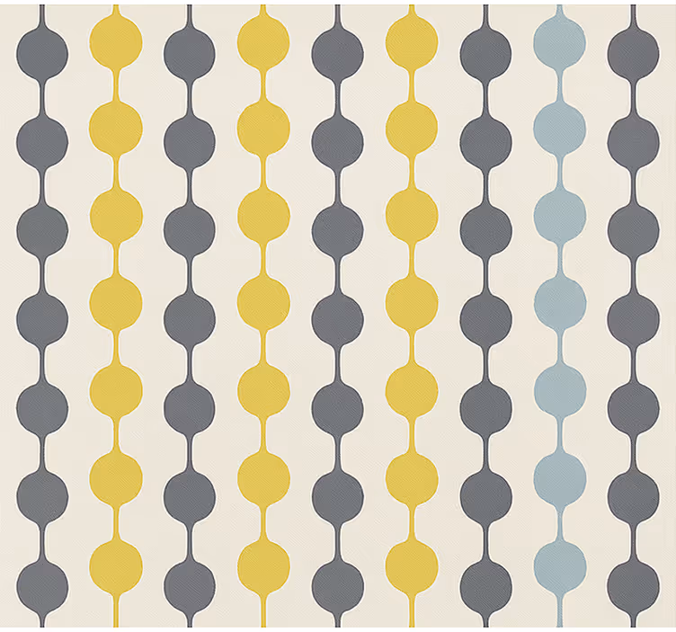 Tapet nordic cu cercuri colorate suspendate - TenStickers
