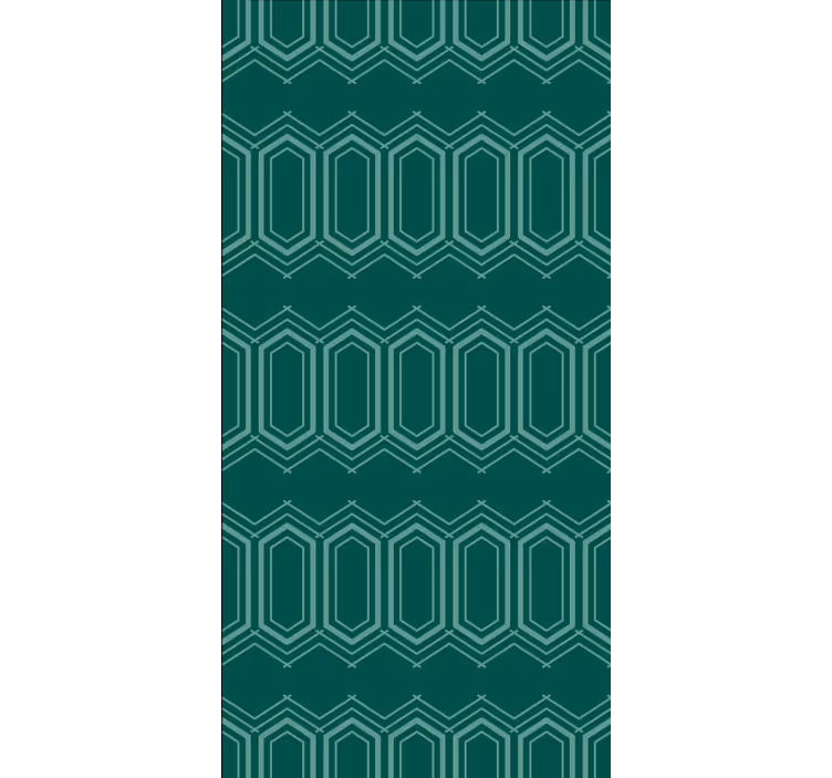 Tapet texturat cu model geometric verde - TenStickers