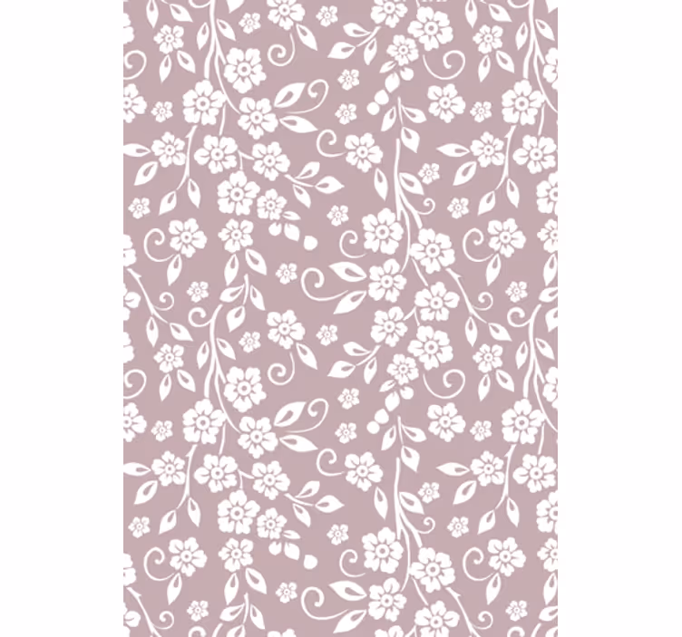 Tapet camera de zi model flori elegante - TenStickers