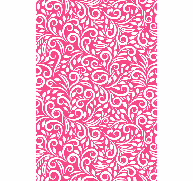 Tapet camera de zi model floral în spirală - TenStickers