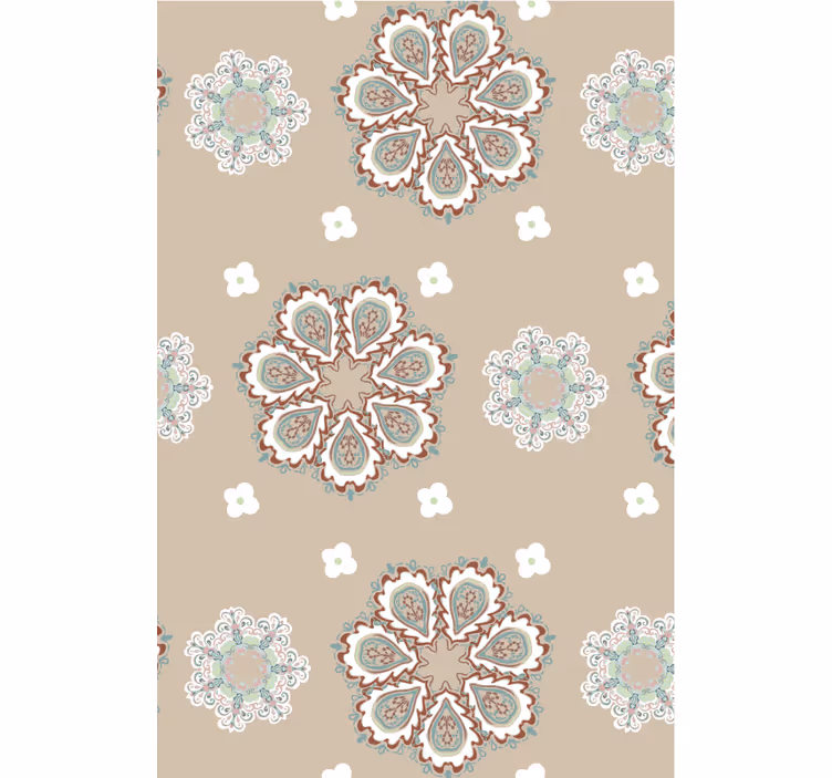 Tapet camera de zi modele florale elegante - TenStickers