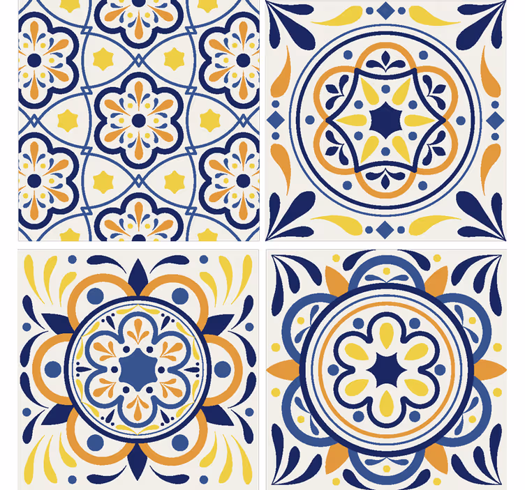 Tapet gresie stil portughez - TenStickers