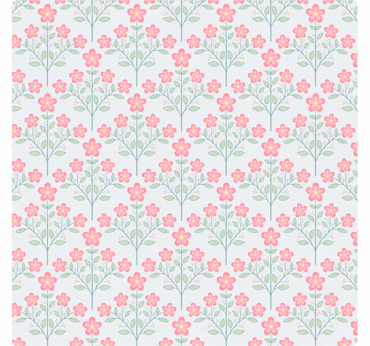 Tapet gresie plăcuțe florale mici - TenStickers