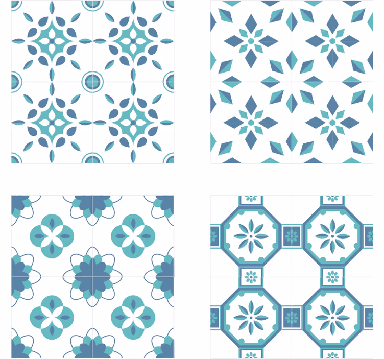Tapet gresie plăci elegante - TenStickers