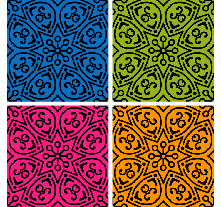 Tapet gresie modele mandala - TenStickers