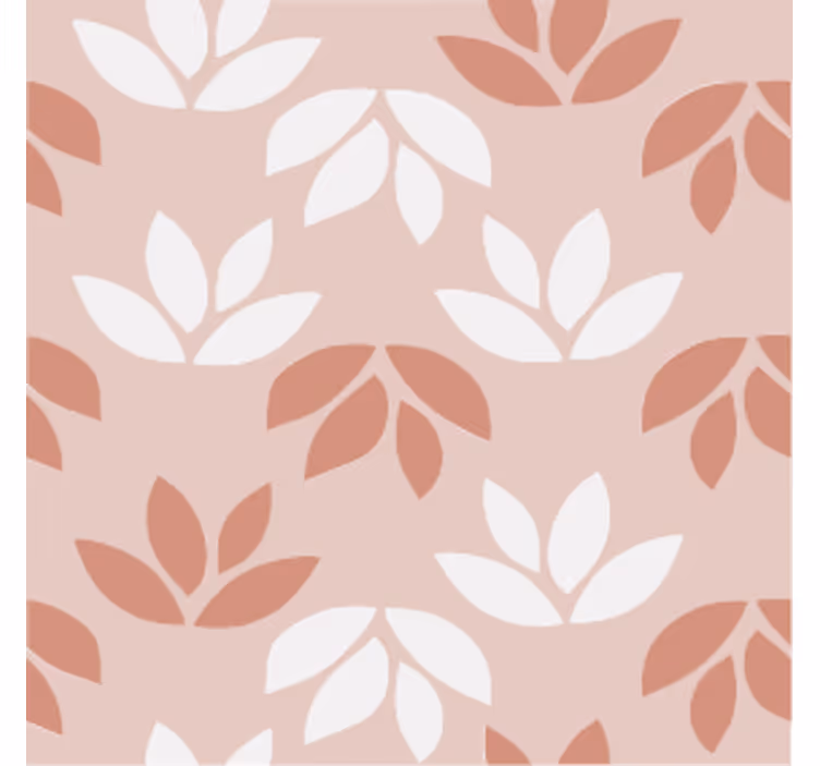 Tapet vintage suport de pahar cu flori roz - TenStickers