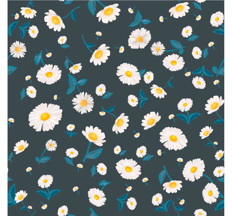 Tapet flori model floare de margaretă - TenStickers