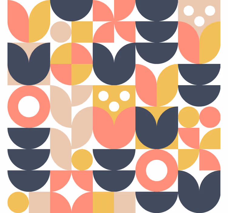 Tapet nordic cu motive geometrice - TenStickers