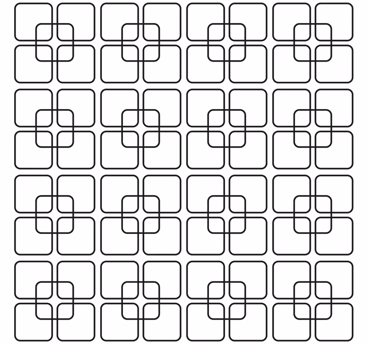 Tapet geometric model urban pătrate negre - TenStickers